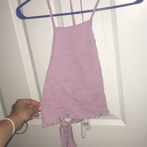 Pacsun pink crop top